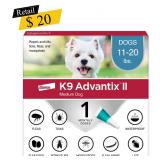 #18 K9 Advantix II - Flea & Tick Treatment, 2-Pack
