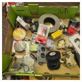 Electrical things, tape, plates, misc