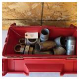 Toolbox w/ 2x6 pipe nipples/other