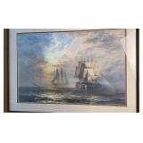 Framed Sailboats on Water Framed Sailboats on Water