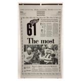 Red Wings Detroit News '96 Printing Press Plate Red Wings Detroit News '96 Printing Press Plate