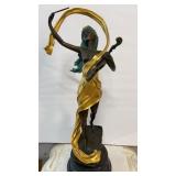 Henryk Kossowski Musique Bronze Sculpture 19.5x7� Henryk Kossowski Musique Bronze Sculpture 19.5x7�
