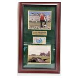 Jack Nicklaus Framed British Open w/�5 Bank Note Jack Nicklaus Framed British Open w/�5 Bank Note