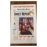 Detroit Pistons NBA Sweet Repeat Poster Detroit Pistons NBA Sweet Repeat Poster