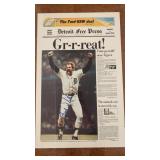 Detroit Tigers Signed Kirk Gibson �Gr-r-reat Detroit Tigers Signed Kirk Gibson �Gr-r-reat