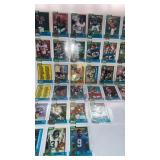 NFL Topps Player Cards, 3 1/2 Sheets NFL Topps Player Cards, 3 1/2 Sheets