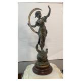 Emile Bruchon 1880 Bronze Statue �Clair De Lune� Emile Bruchon 1880 Bronze Statue �Clair De Lune�