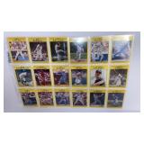 MLB Fleer Player Cards, 2 Sheets/18 Cards MLB Fleer Player Cards, 2 Sheets/18 Cards