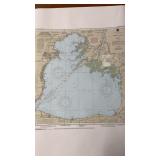 Lake St. Claire Nautical Map Print Lake St. Claire Nautical Map Print