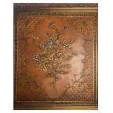 Leather Floral Artwork Leather Floral Artwork