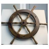 Vintage Wooden Ship Wheel Vintage Wooden Ship Wheel