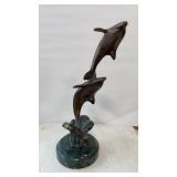 Bronze Dolphin Sculpture San Pacific Intl. Bronze Dolphin Sculpture San Pacific Intl.