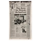 Red Wings Detroit News '96 Printing Press Plate Red Wings Detroit News '96 Printing Press Plate