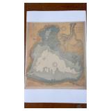 Lake St. Claire 1942 Nautical Map Print Lake St. Claire 1942 Nautical Map Print