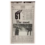 Red Wings Detroit News '96 Printing Press Plate Red Wings Detroit News '96 Printing Press Plate