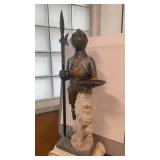 Design Tocano Resin Statue Knight Lion Design Tocano Resin Statue Knight Lion