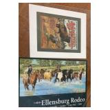 Western Wyoming & Horse Print Signed K Baylan Western Wyoming & Horse Print Signed K Baylan