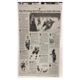 Red Wings Detroit News '96 Printing Press Plate Red Wings Detroit News '96 Printing Press Plate