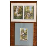 Cottage Floral Art Signed Ratterman 143/500 Cottage Floral Art Signed Ratterman 143/500