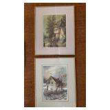 Cottage Art Print Signed Ratterman 360/500 Cottage Art Print Signed Ratterman 360/500
