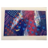 Frank Rowland MCM Abstract Art Signed 105/200 Frank Rowland MCM Abstract Art Signed 105/200