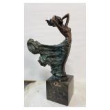 Art Nouveau Bronze Lady, Miguel Fernando Lopez Art Nouveau Bronze Lady, Miguel Fernando Lopez