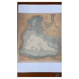 Lake St. Claire 1942 Nautical Map Print Lake St. Claire 1942 Nautical Map Print