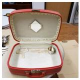 Red Vintage Retro Suitcase