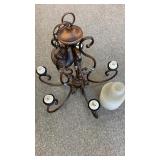 Brown Ornate Hanging Chandelier 24x24