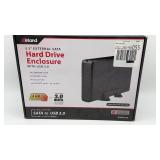 NIB External SATA Hard Drive Enclosure 3.5" w/USB