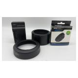 Vivitar T-Mount, Tamron, Battery Charger & hoods