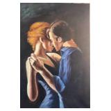 Painting Couple Dancing in Blue