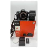 SONY DSLR a330 camera kit w zoom Lens Kit works