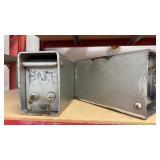 Heavy Duty Steel Drop Safe with keys 10x10x4