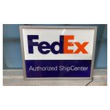 FedEx Light Up Shipping Sign 24" x 18" works