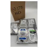 Toshiba, Seagate, WD, Hitachi Hard Drives 1TB,