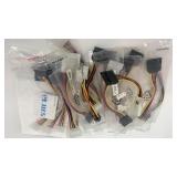 Lot of Sata to Molex Power Converter Cables