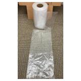 Roll of 27x12" Perforated Plastic Film Bags