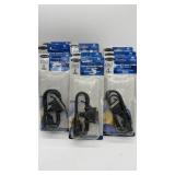 (9) Serial Printer Cables Null Modem DB9
