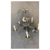 Metal Hanging Chandelier 24x24