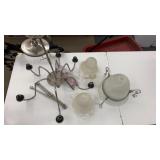 Chandelier W/Glass Shades 26x24