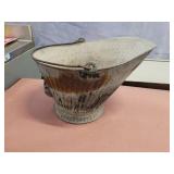 Galvanized coal bucket.  10x17.