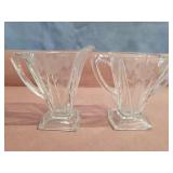 Cream and sugar set.