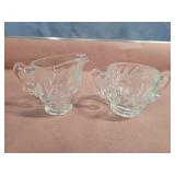 Cream and sugar set.