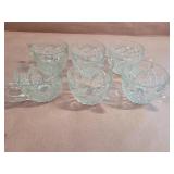 6 punch glasses.