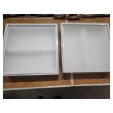 Recessed fluorescent lights. New. 24x24. Untested