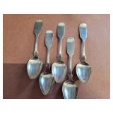 5 Teaspoons Trademarked "Coin"