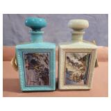 J.W. Dant "Americana" whiskey decanters 9ins.