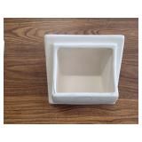 Ceramic recessed toilet paper holder
