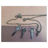 Necklace and earring set.